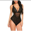 Rose Noir European Lace One-Piece Lingerie Bodysuit | Sexy Women's Lace Jumpsuit Set